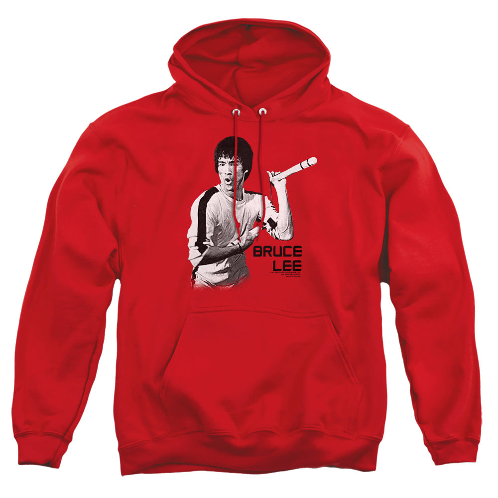 Bruce Lee - Nunchucks - Adult Pull-over Hoodie - Red