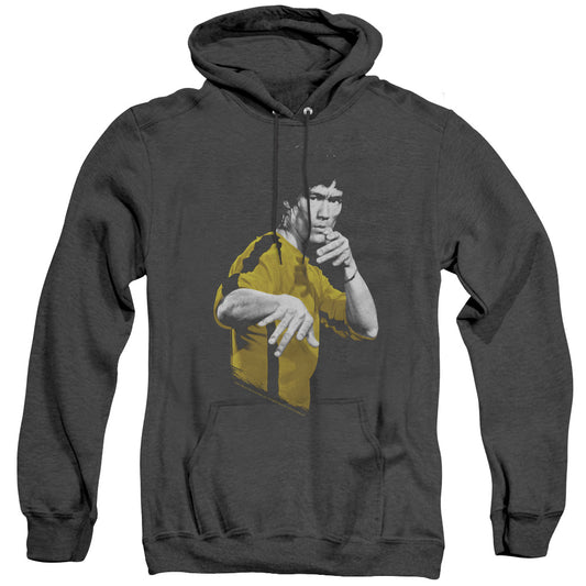 Bruce Lee - Suit Of Death - Adult Heather Hoodie - Black
