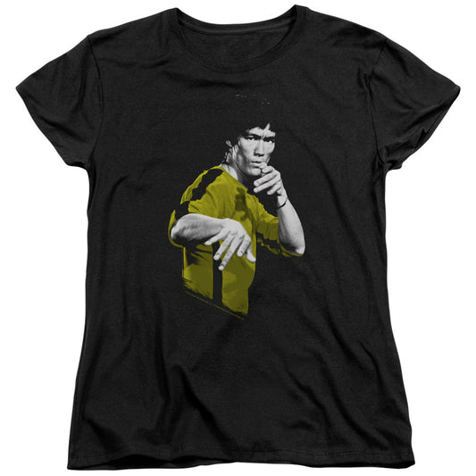 Bruce Lee - Suit Of Death - Short Sleeve Womens Tee - Black T-shirt