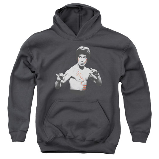Bruce Lee - Final Confrontation - Youth Pull-over Hoodie - Charcoal