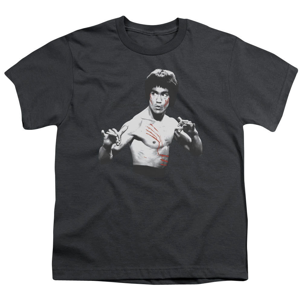 Bruce Lee - Final Confrontation - Short Sleeve Youth 18/1 - Charcoal T-shirt
