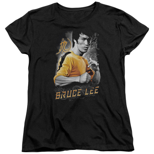 BRUCE LEE YELLOW DRAGON - S/S WOMENS TEE - BLACK T-Shirt