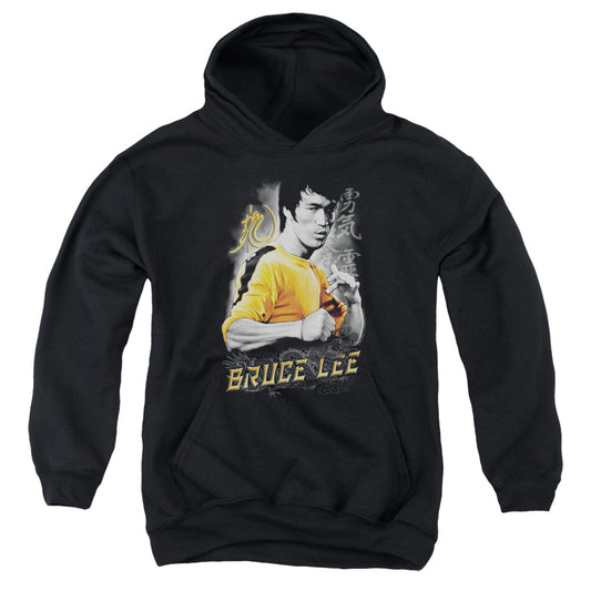 Bruce Lee - Yellow Dragon - Youth Pull-over Hoodie - Black