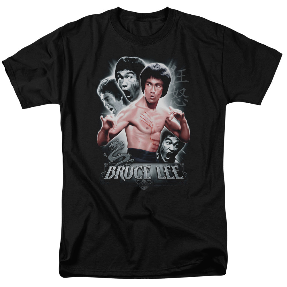 Bruce Lee - Inner Fury - Short Sleeve Adult 18/1 - Black T-shirt