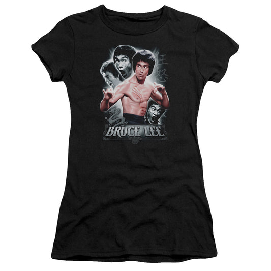 Bruce Lee - Inner Fury - Short Sleeve Junior Sheer - Black T-shirt
