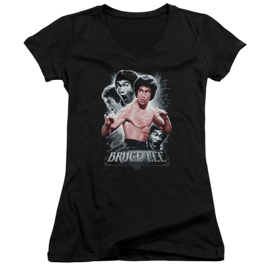 Bruce Lee - Inner Fury - Junior V-neck - Black