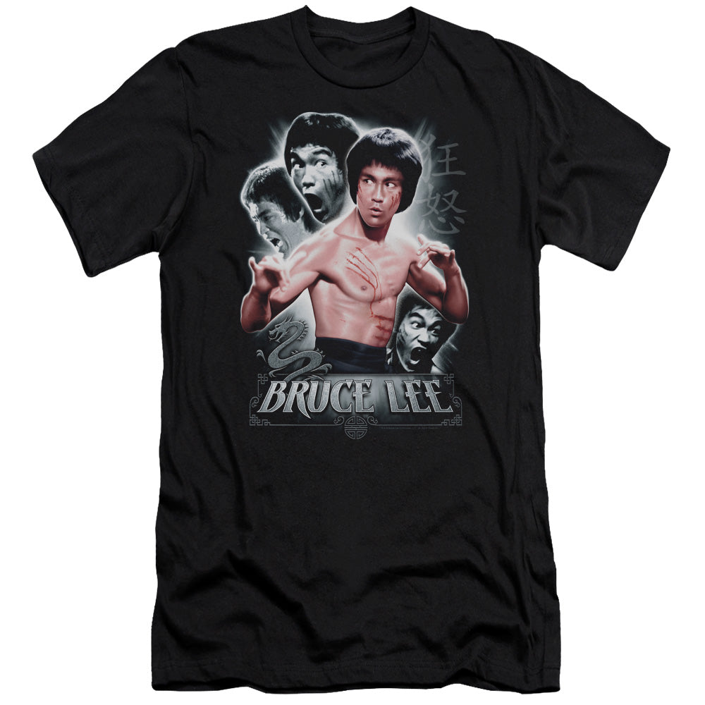 Bruce Lee - Inner Fury-premuim Canvas Adult Slim Fit 30/1 - Black