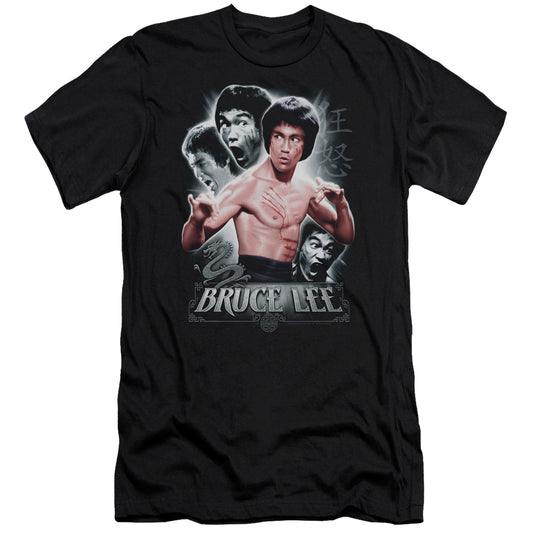 Bruce Lee - Inner Fury-premuim Canvas Adult Slim Fit 30/1 - Black
