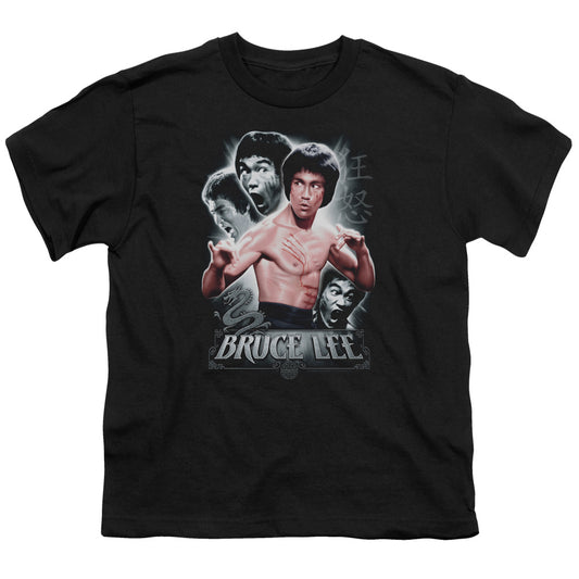 Bruce Lee - Inner Fury - Short Sleeve Youth 18/1 - Black T-shirt
