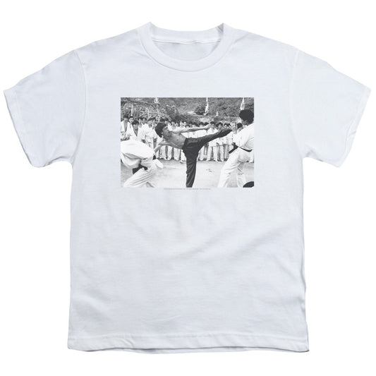 BRUCE LEE KICK TO THE HEAD - S/S YOUTH 18/1 - WHITE T-Shirt