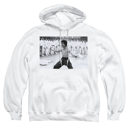 Bruce Lee - Triumphant - Adult Pull-over Hoodie - White