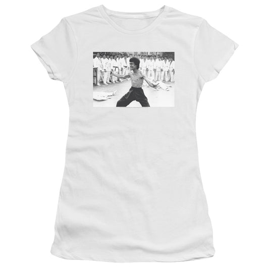 Bruce Lee - Triumphant - Short Sleeve Junior Sheer - White T-shirt