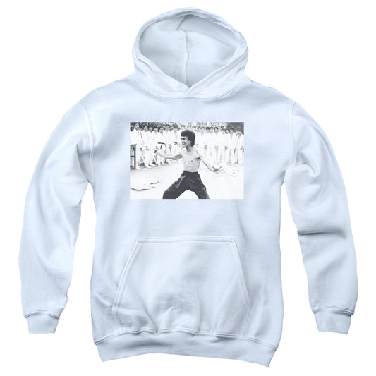 Bruce Lee - Triumphant - Youth Pull-over Hoodie - White