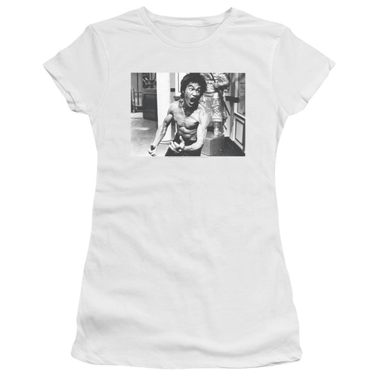 Bruce Lee - Full Of Fury - Short Sleeve Junior Sheer - White T-shirt