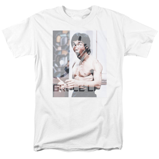 Bruce Lee - Revving Up - Short Sleeve Adult 18/1 - White T-shirt