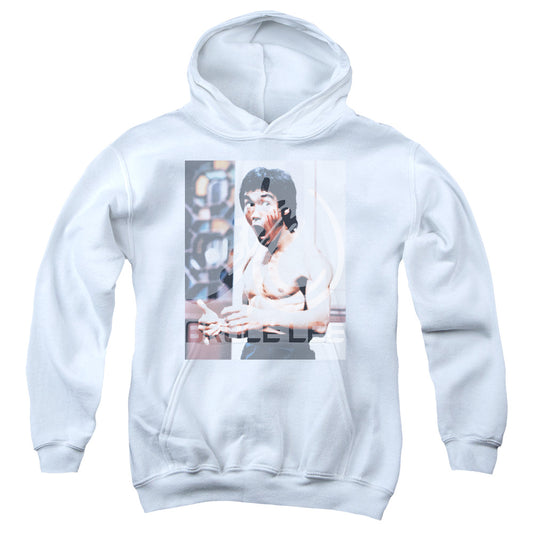 Bruce Lee - Revving Up - Youth Pull-over Hoodie - White