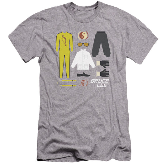 Bruce Lee - Lee Gift Set-premuim Canvas Adult Slim Fit 30/1 - Athletic Heather