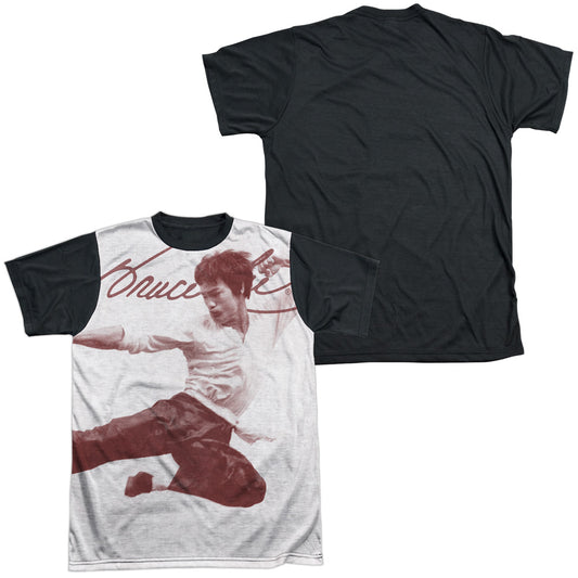 Bruce Lee - Expectations - Short Sleeve Adult White Front Black Back   - White T-shirt