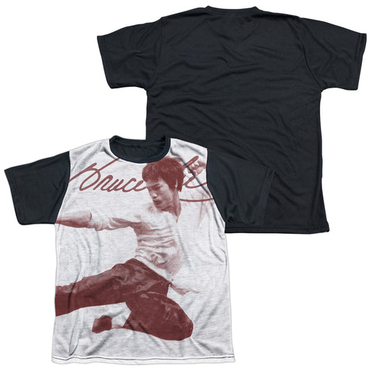 Bruce Lee - Expectations - Short Sleeve Youth White Front Black Back   - White T-shirt