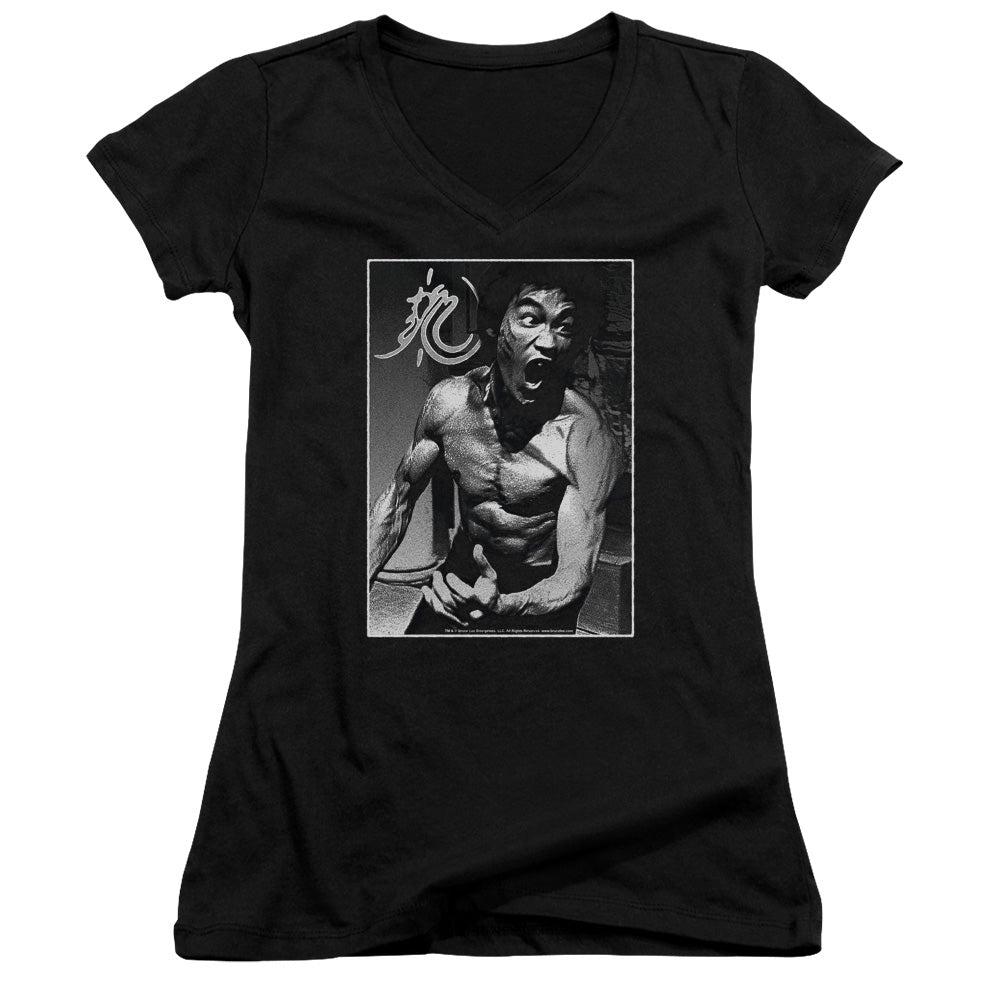 Bruce Lee - Focused Rage-junior V-neck - Black