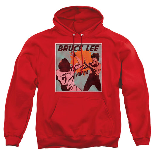 Bruce Lee - Comic Panel - Adult Pull-over Hoodie - Red