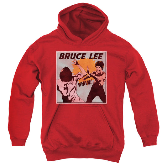 Bruce Lee - Comic Panel - Youth Pull-over Hoodie - Red