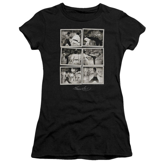 Bruce Lee - Snap Shots - Short Sleeve Junior Sheer - Black T-shirt