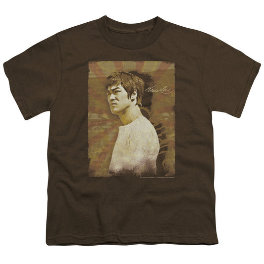 Bruce Lee - Anger - Short Sleeve Youth 18/1 - Coffee T-shirt