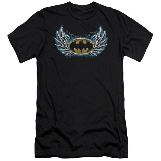 Batman - Steel Wings Logo-premuim Canvas Adult Slim Fit 30/1 - Black