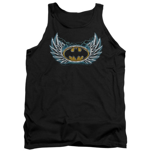 Batman - Steel Wings Logo - Adult Tank - Black