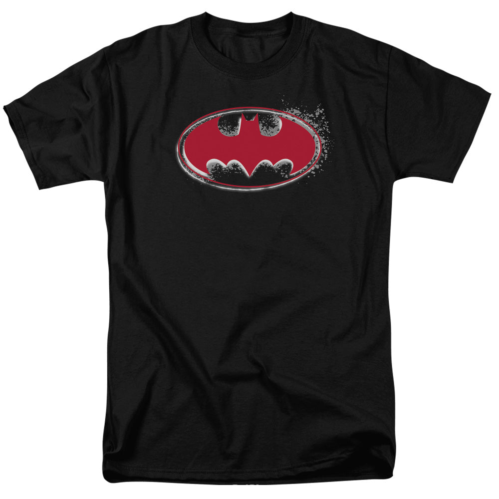 Batman - Hardcore Noir Bat Logo - Short Sleeve Adult 18/1 - Black T-shirt