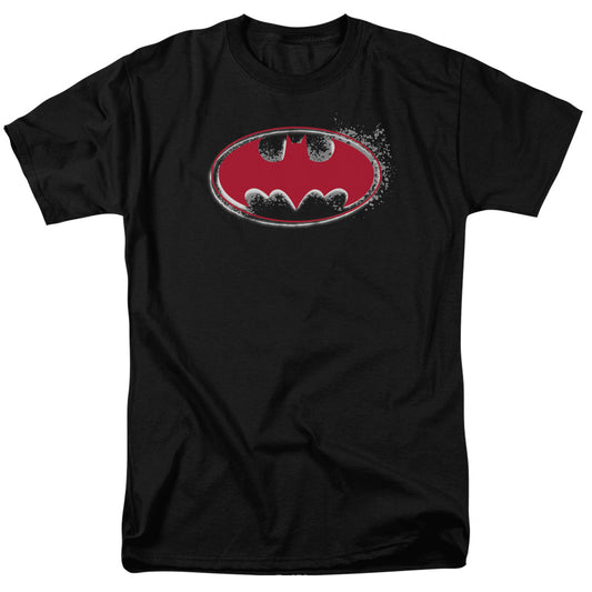 Batman - Hardcore Noir Bat Logo - Short Sleeve Adult 18/1 - Black T-shirt