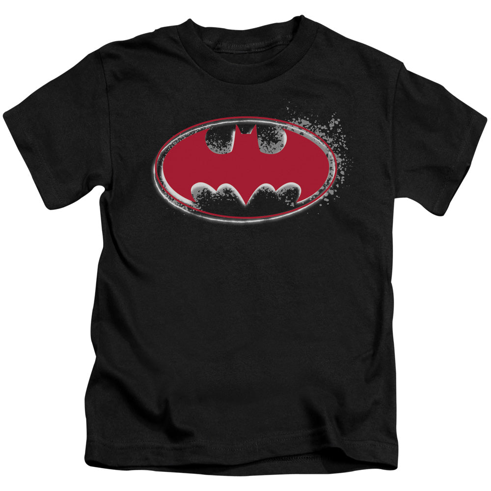 BATMAN HARDCORE NOIR BAT LOGO - S/S JUVENILE 18/1 - BLACK - T-Shirt