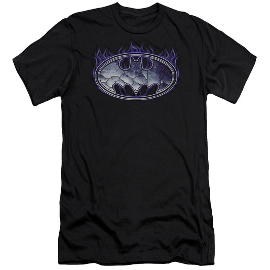 Batman - Cracked Shield-premuim Canvas Adult Slim Fit 30/1 - Black