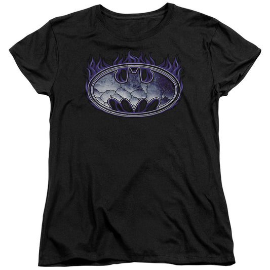 BATMAN CRACKED SHIELD-S/S T-Shirt