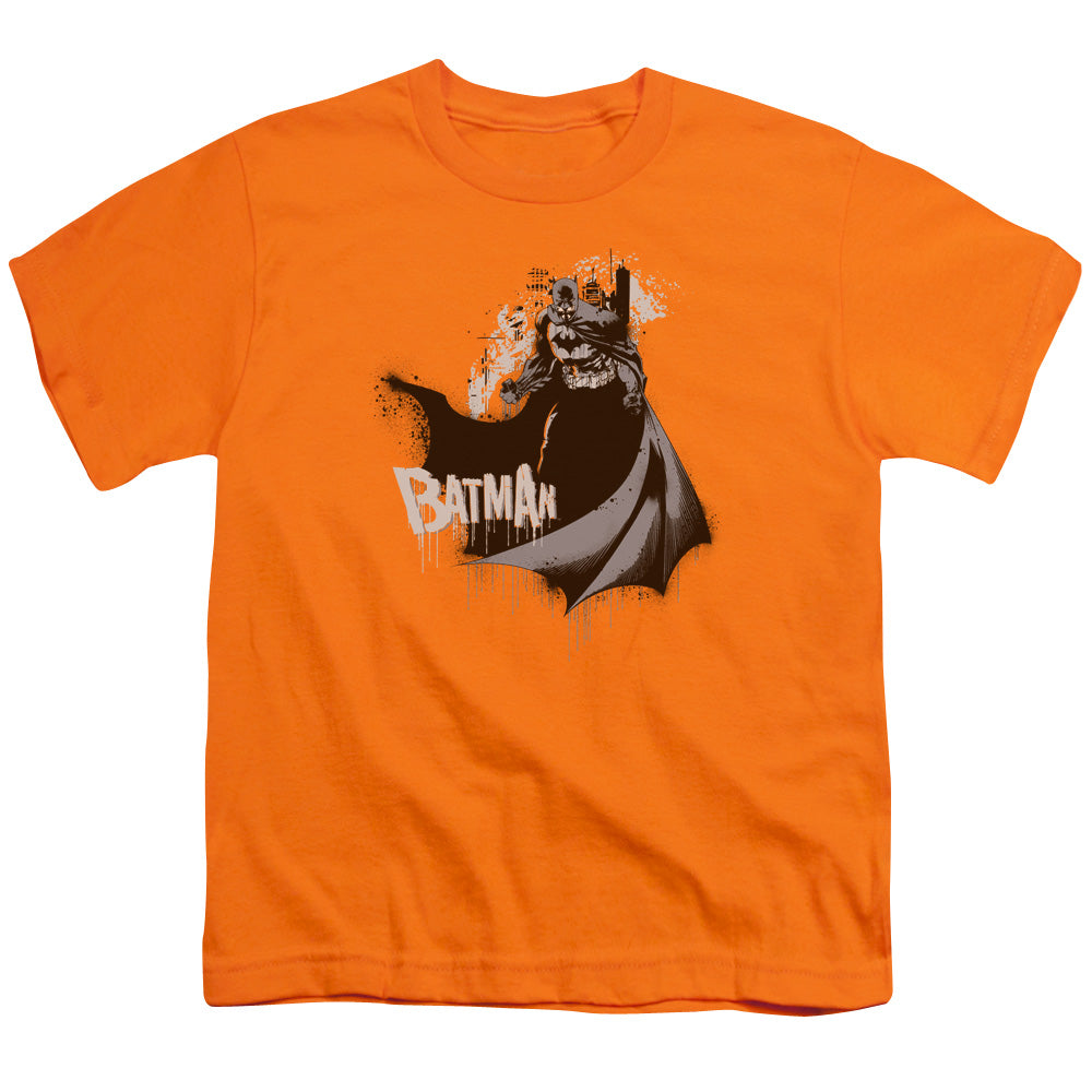 Batman - The Drip Knight - Short Sleeve Youth 18/1 - Orange T-shirt