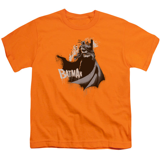 Batman - The Drip Knight - Short Sleeve Youth 18/1 - Orange T-shirt