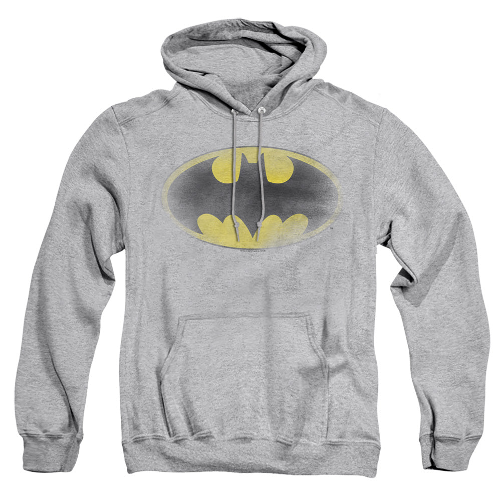 Batman - Faded Logo - Adult Pull-over Hoodie - Athletic Heather