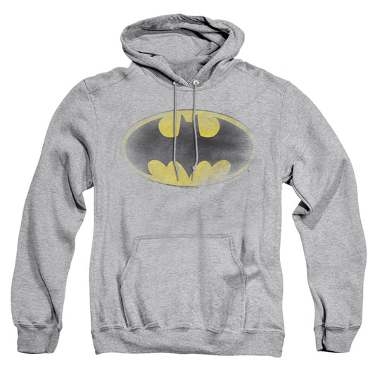 Batman - Faded Logo - Adult Pull-over Hoodie - Athletic Heather