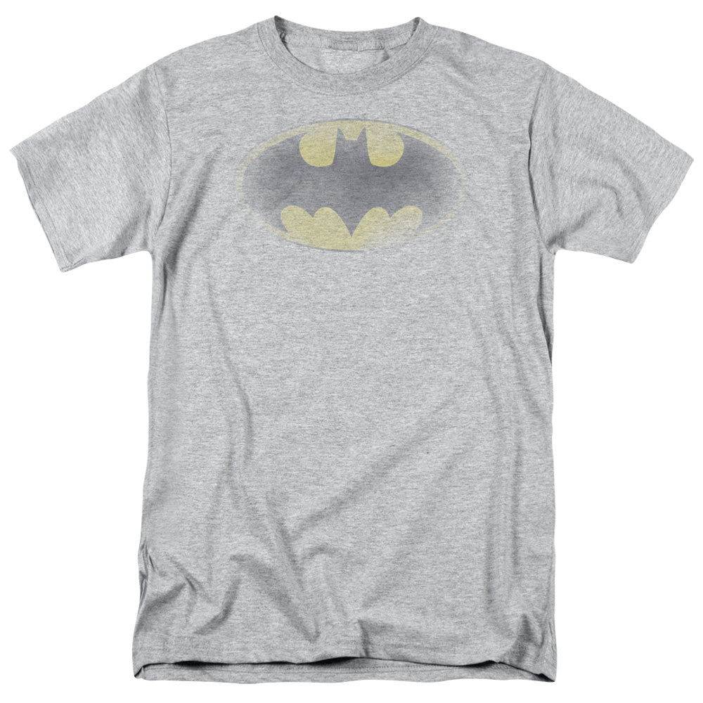 Batman - Faded Logo - Short Sleeve Adult 18/1 - Athletic Heather T-shirt