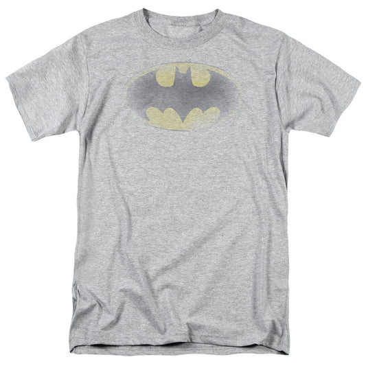 Batman - Faded Logo - Short Sleeve Adult 18/1 - Athletic Heather T-shirt