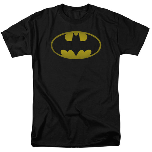 Batman - Washed Bat Logo - Short Sleeve Adult 18/1 - Black T-shirt