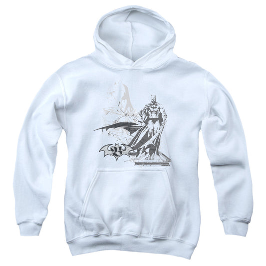 Batman Overseer-youth Pull-over Hoodie - White