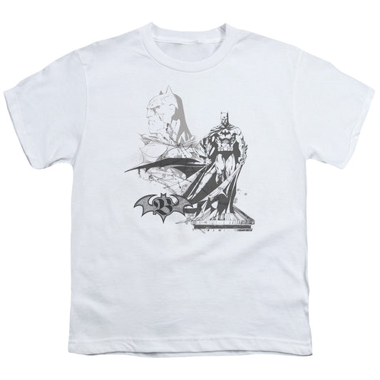 Batman - Overseer - Short Sleeve Youth 18/1 - White T-shirt
