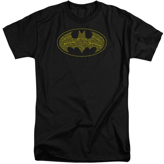 Batman - Type Logo - Short Sleeve Adult Tall - Black T-shirt