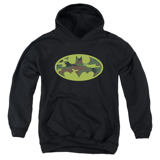 Batman - Camo Logo - Youth Pull-over Hoodie - Black