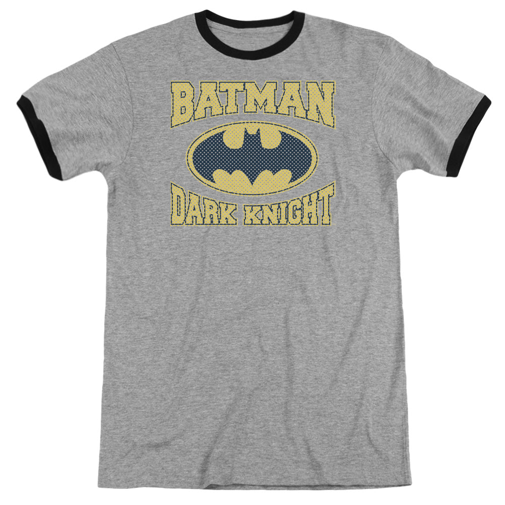 Batman - Dark Knight Jersey - Adult Ringer - Heather/black