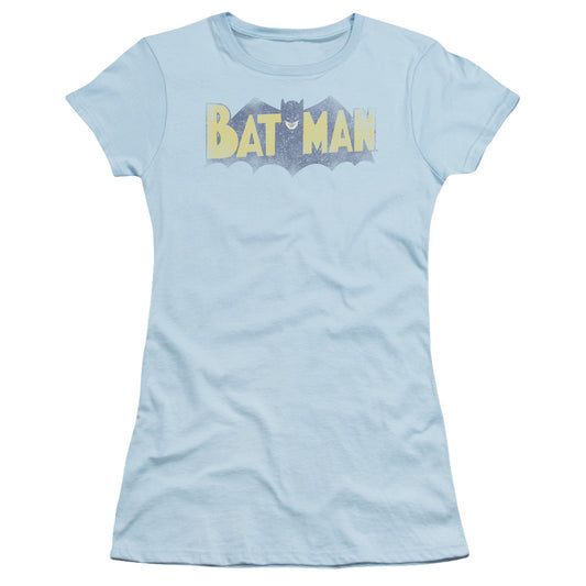 BATMAN VINTAGE LOGO - S/S JUNIOR SHEER - LIGHT BLUE T-Shirt