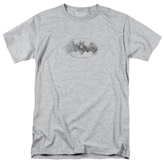 Batman - Burned & Splattered - Short Sleeve Adult 18/1 - Athletic Heather T-shirt