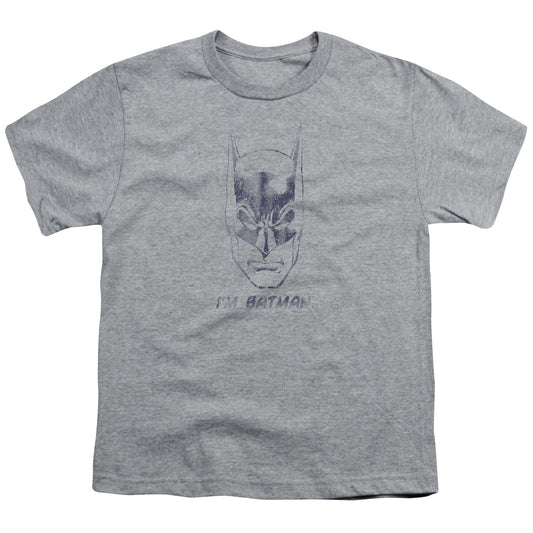Batman - Im Batman - Short Sleeve Youth 18/1 - Athletic Heather T-shirt